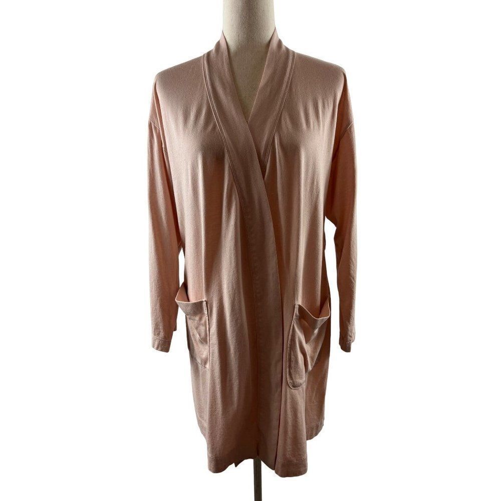 Girlfriend Collective Dawn Dream Robe Size Small Blush Pink Tencel MISSING BELT